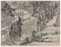 The Enlightened Stone Retreat, from Twelve Views of Tiger Hill, Suzhou by Shen Zhou (Chinese, 1427–1509) - Classic Art canvas print