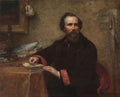 Portrait of Genio C. Scott by Eastman Johnson (American, 1824–1906) - Classic Art canvas print