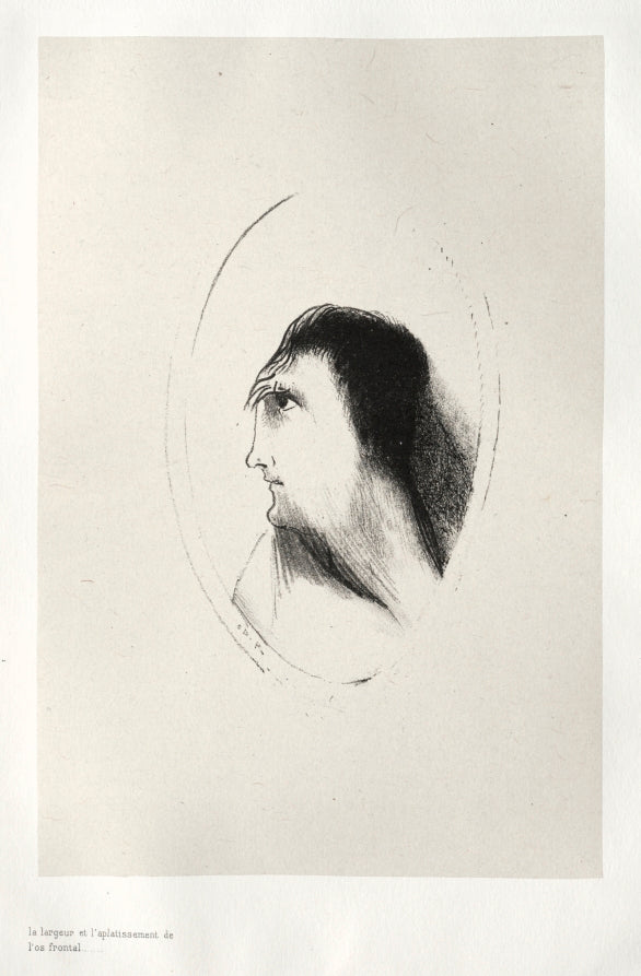 The Breadth and Flatness of the Frontal Bone by Odilon Redon (French, 1840–1916) - Symbolist canvas print