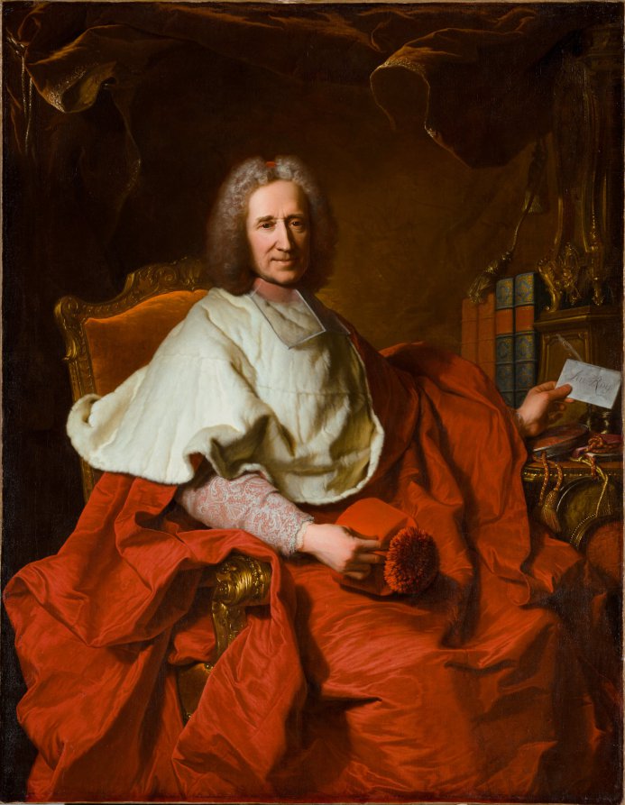 Portrait of Cardinal Guillaume Dubois by Hyacinthe Rigaud (French, 1659–1743) - Classic Art canvas print