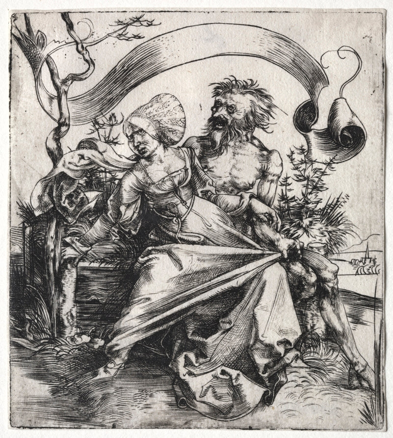 The Ravisher by Albrecht Dürer (German, 1471–1528) - Classic Painting canvas print