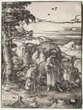 Abraham Going to Sacrifice Isaac by Lucas van Leyden (Netherlandish, 1494–about 1533) - Classic Painting canvas print