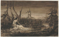 Figures in a Landscape by Francis Danby (British, 1793–1861) - Classic Painting canvas print