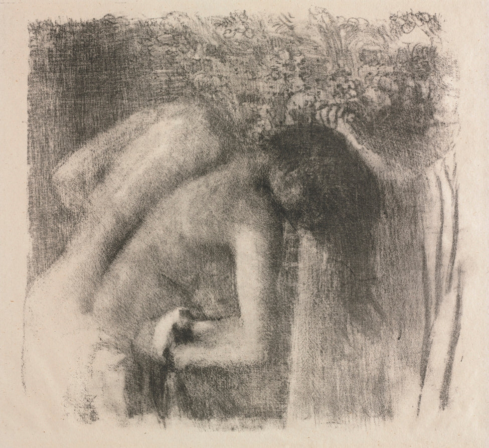 After the Bath Large Version by Edgar Degas (French, 1834–1917) - Impressionist canvas print