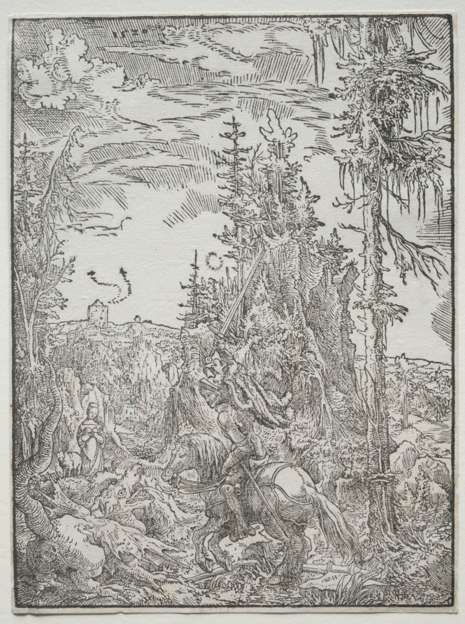 St. George and the Dragon by Wolfgang Huber (Austrian, 1490–1553) - Classic Art canvas print