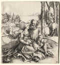 The Offer of Love or the Ill-Assorted Couple by Albrecht Dürer (German, 1471–1528) - Classic Painting canvas print