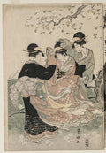 Cherry Blossoms in the Wind by Utagawa Toyokuni (Japanese, 1769–1825) - Classic Painting canvas print
