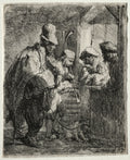 The Strolling Musicians by Rembrandt van Rijn (Dutch, 1606–1669) - Classic Painting canvas print