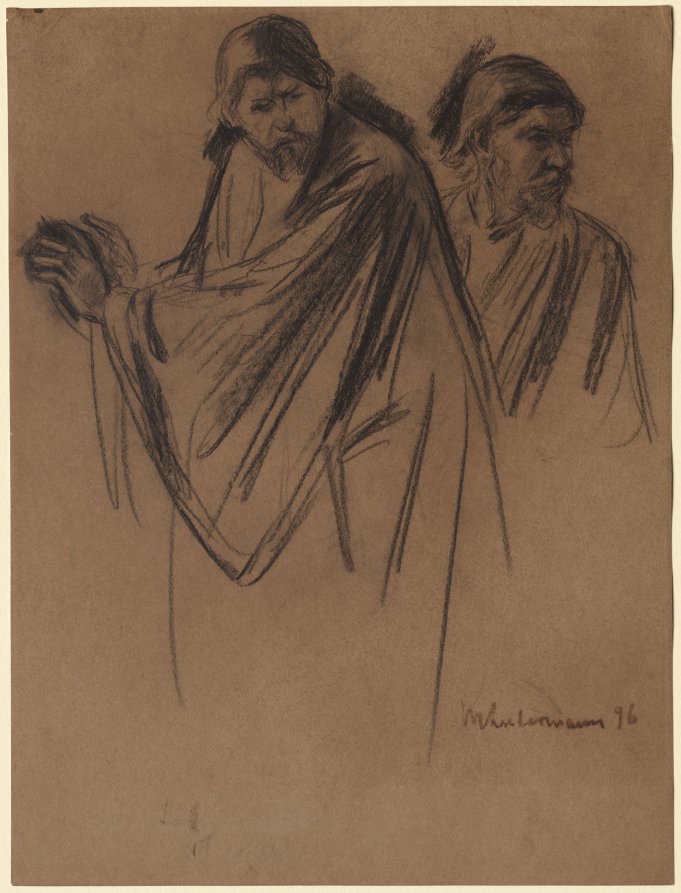 Studies for Saint Paul on the Way to Damascus by Max Liebermann (German, 1847–1935) - Classic Painting canvas print