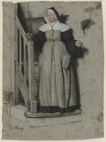 The Letter of Admission, Interior of a Convent by François Bonvin (French, 1817–1887) - Classic Painting canvas print