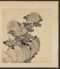 Paintings after Ancient Masters Chrysanthemum and Rock by Chen Hongshou (Chinese, 1598/99–1652) - Classic Art canvas print