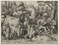 The Wedding of Mopsus and Nisa The Dirty Bride by Pieter van der Heyden (Netherlandish, c. 1530–after 1572) - Classic Art canvas print