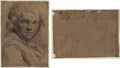 Head of a Young Man recto Sketch of a Head verso by Gaetano Gandolfi (Italian, 1734–1802) - Classic Painting canvas print