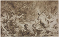 The Funeral of Decius Mus by Jean-Honoré Fragonard (French, 1732–1806) - Classic Painting canvas print