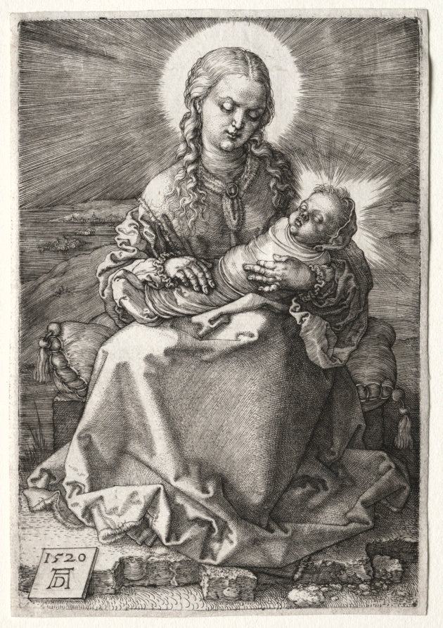The Virgin with the Swaddled Child by Albrecht Dürer (German, 1471–1528) - Classic Painting canvas print