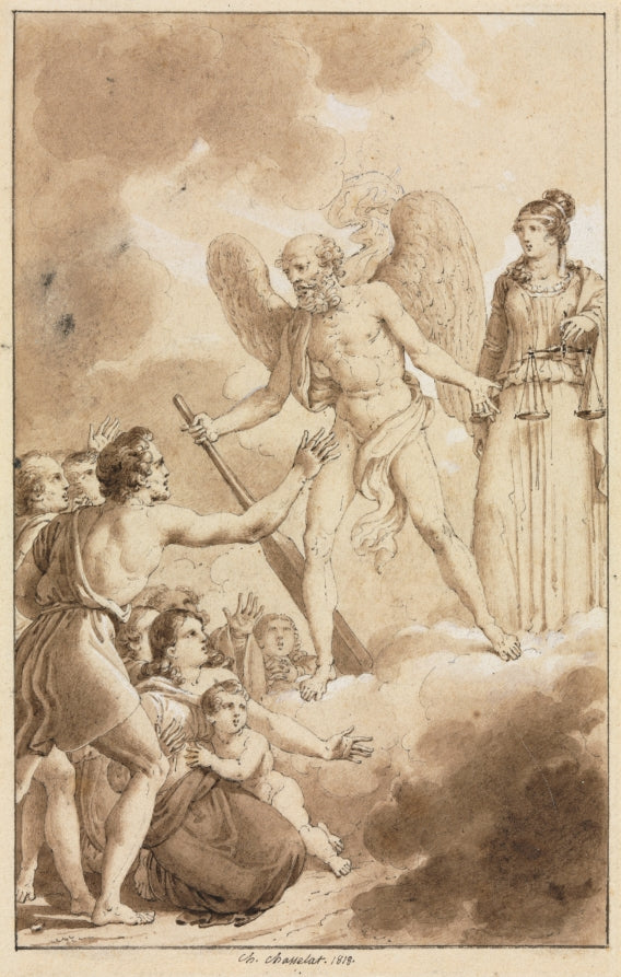 Allegory by Charles Abraham Chasselat (French, 1782–1843) - Classic Painting canvas print