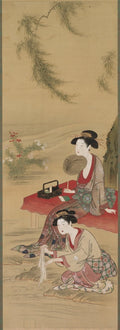 Beneath the Willow by Tsukioka Sessai (Japanese, d. 1839) - Classic Art canvas print