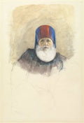 Study for Mehmet Ali Pasha by John Frederick Lewis (British, 1805–1876) - Classic Art canvas print