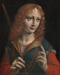 Portrait of a Youth as Saint Sebastian by Marco d'Oggiono (Italian, 1460-1524) - Classic Art canvas print