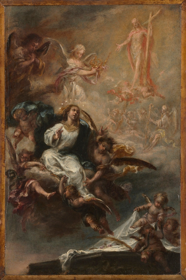 Study for The Assumption of the Virgin for San Augustn, Seville by Juan de Valdés Leal (Spanish, 1622–1690) - Classic Art canvas print