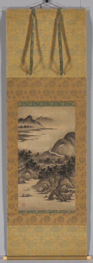 Seasonal Landscapes Summer by Kano Hideyori (Japanese, active mid- to late 1500s) - Classic Art canvas print