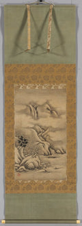 Seasonal Landscapes Winter by Kano Hideyori (Japanese, active mid- to late 1500s) - Classic Art canvas print