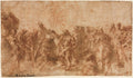 The Baptism of Christ by Cesare Pollini (Italian, c. 1560-c. 1630) - Classic Painting canvas print