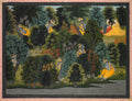 Krishnas longing for Radha, from a Gita Govinda Song of the Cowherd of Jayadeva by  - Classic Art canvas print