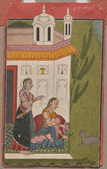Patamanjari Ragini of Dipak, from a Ragamala by  - Classic Art canvas print