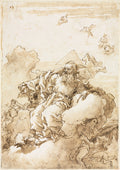 God the Father with Symbol of the Trinity by Giovanni Domenico Tiepolo (Italian, 1727–1804) - Classic Painting canvas print