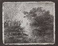 Deer by Charles François Daubigny (French, 1817–1878) - Classic Painting canvas print