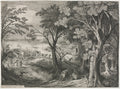Landscape with Travelers Attacked by a Gang of Robbers by Jan van Londerseel (Dutch, 1578–1625) - Classic Painting canvas print