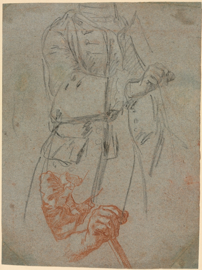 Studies of a Costume, Sleeve, and Hand by Pietro Longhi (Italian, 1702–1785) - Classic Art canvas print