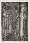 Interior of St. Stephen's Cathedral in Vienna by Karl Friedrich Schinkel (German, 1781–1841) - Classic Painting canvas print