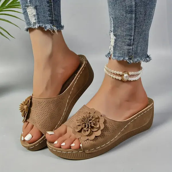 Women's Wedge Peep-Toe Open-Toe Sandals