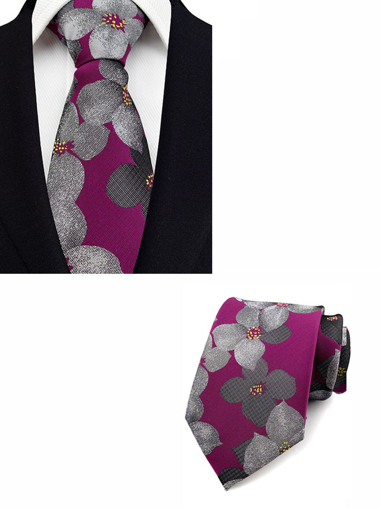 Men's Vintage Floral Pattern Classic Tie