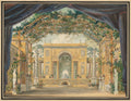 Decoration Executed for the Birthday of His Majesty the King of Westphalia by Pierre-Luc-Charles Cicéri (French, 1782–1868) - Classic Painting canvas print
