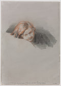 Head of a Young Man Study for L'Oiseau de passage by Paul Gavarni (French, 1804–1866) - Classic Painting canvas print