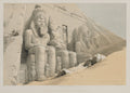 Egypt and Nubia, Volume I The Great Temple of Aboo-Simble, Nubia by Louis Haghe (British, 1806–1885) - Classic Art canvas print