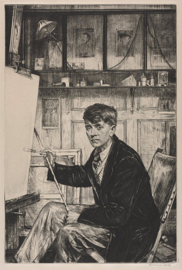 Charles Cundall by Francis Dodd (British, 1874–1949) - Classic Painting canvas print