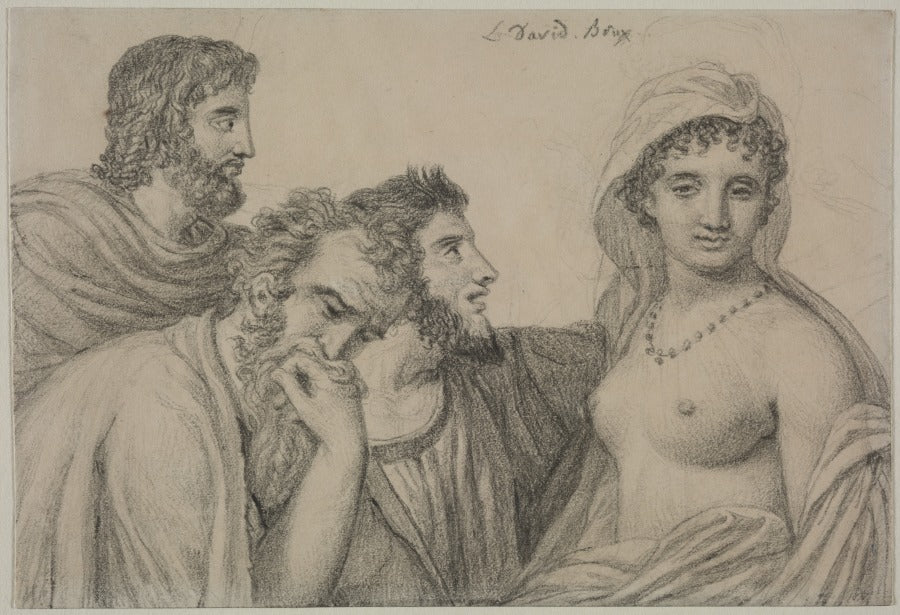Phryne before Her Judges by Jacques-Louis David (French, 1748–1825) - Classic Art canvas print