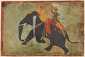 Prince Amar Singh 16721710 Drives His Own Elephant by Mewar Stipple Master (Indian) - Classic Art canvas print