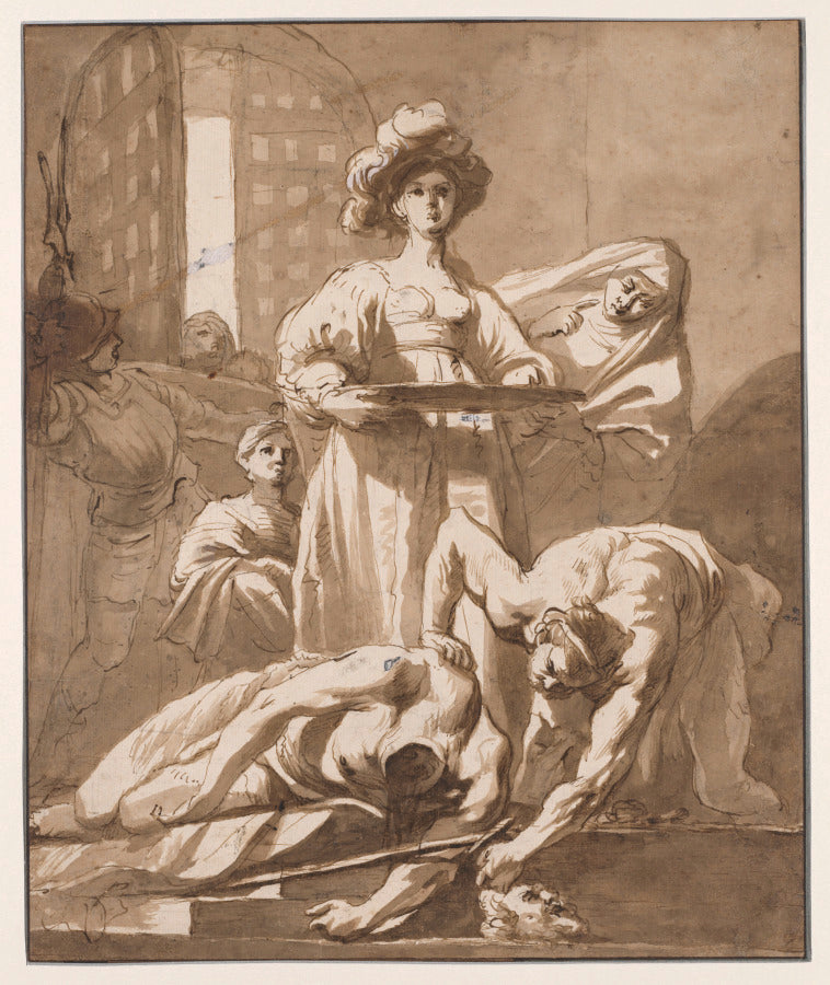 Salome with the Head of John the Baptist by Nicolaus Knupfer (Dutch, 1603–1655) - Classic Art canvas print