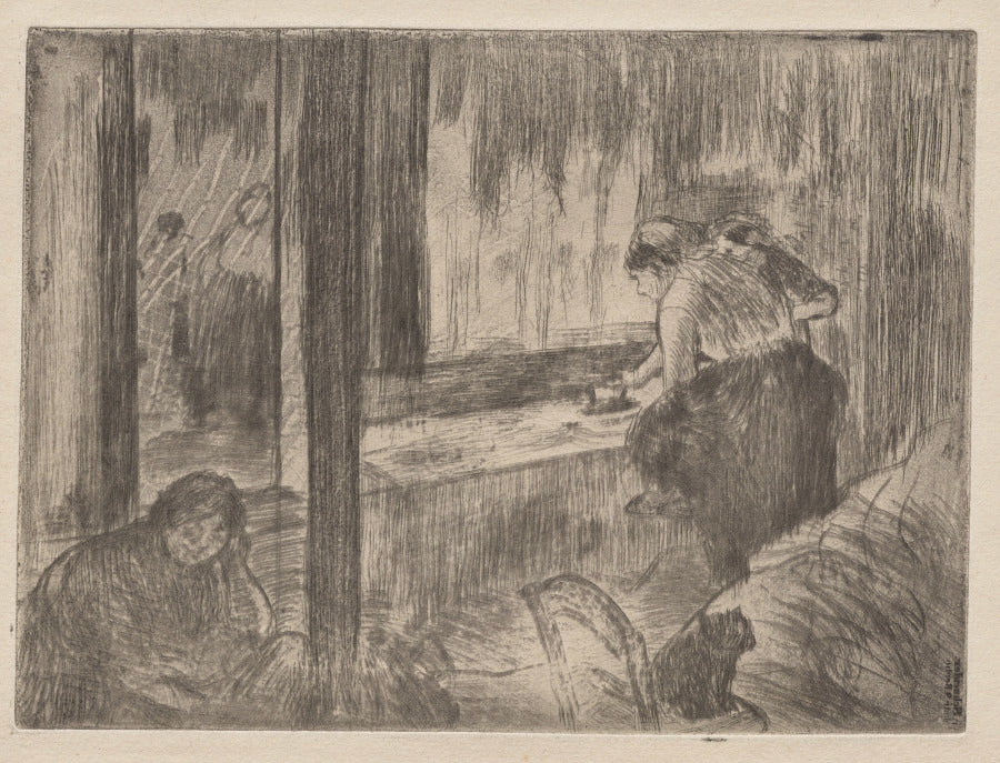 The Laundresses by Edgar Degas (French, 1834–1917) - Impressionist canvas print