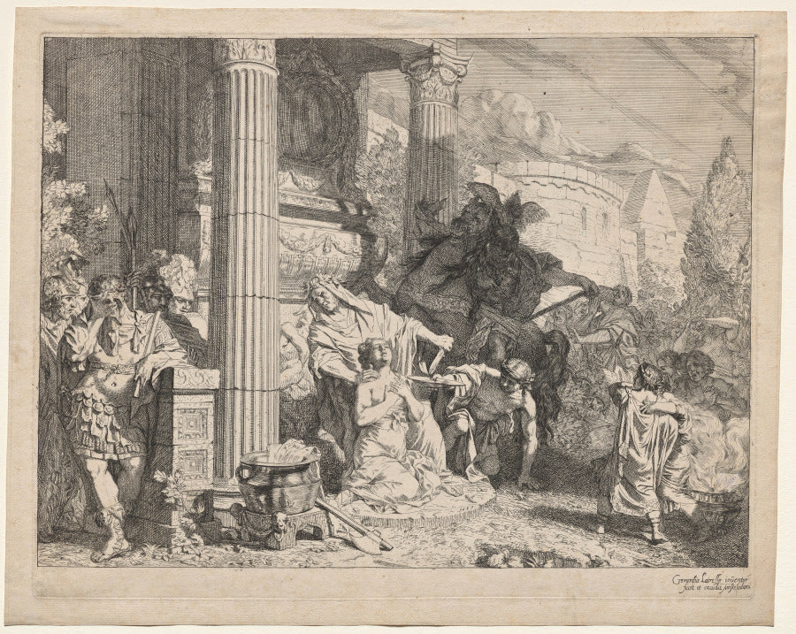 The Sacrifice of Polyxena by Gerard de Lairesse (Flemish, 1641–1711) - Classic Painting canvas print