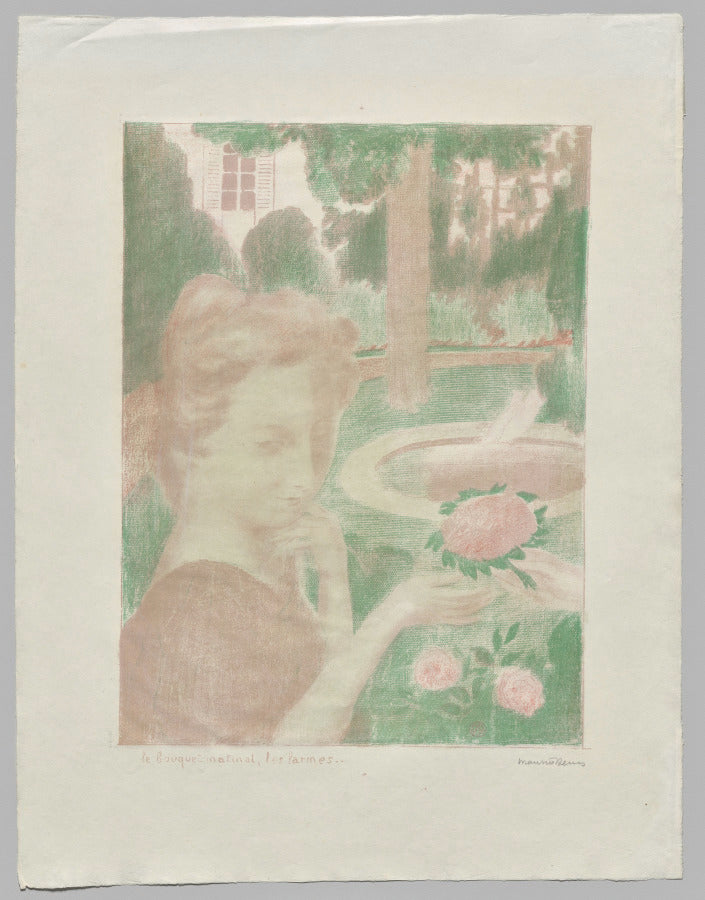 Morning Bouquet, Tears by Maurice Denis (French, 1870–1943) - Classic Painting canvas print