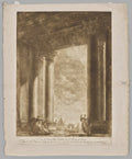A View of the Vestibule of Saint Mary at Rome by Georges Francois Blondel (French, 1730–1800) - Classic Art canvas print