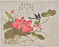 Bird on Lotus by  - Classic Painting canvas print