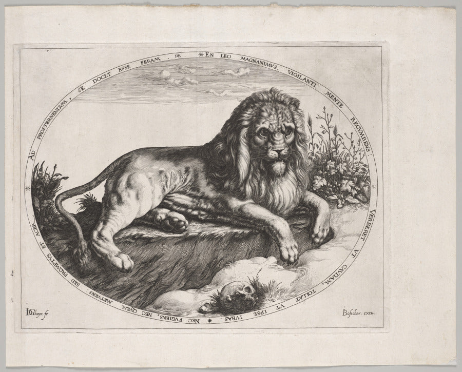 The Great Lion by Jacob de Gheyn II (Netherlandish, 1565–1629) - Classic Painting canvas print