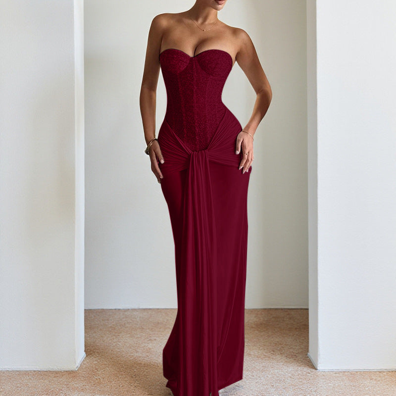 Strapless Cinch Gown